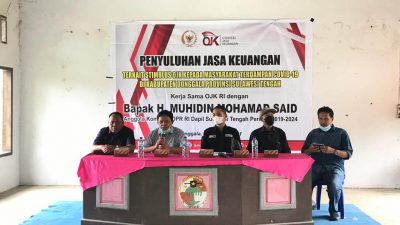 Muhidin M Said Bersama OJK Beri Penyuluhan Stimulan Kepada Masyarakat Donggala