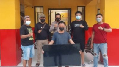 Polsek Palu Barat Amankan Pelaku Pencurian TV