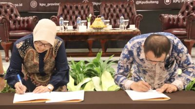 KPU Sulteng Gelar Teken MoU Bersama Dua Perguruan Tinggi Di Kota Palu