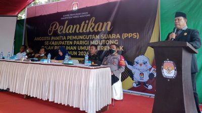 849 Orang PPS Pemilu 2024 Kabupaten Parimo Resmi Dilantik