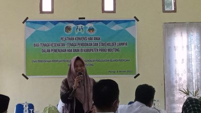 Upaya Capai Kabupaten Layak Anak, P3AP2KB Parimo Gelar Pelatihan Konveksi Hak Anak