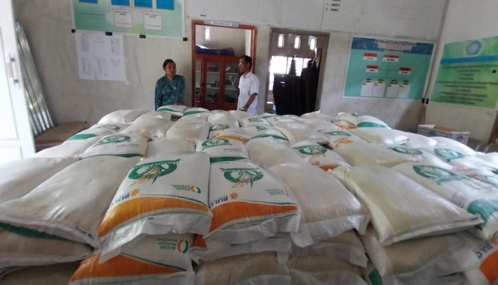 497 KK di Desa Bambasiang Terima Bantuan Beras 10 Kg, Sekdes : Segera Kami Salurkan kepada Penerima