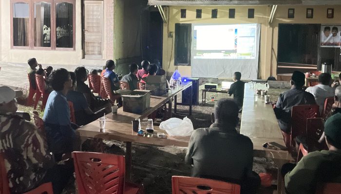 Jalin Silaturahmi Bersama Penggemar Bola di Parigi, Tim Bapaslon Nizar-Ardi Gelar Nobar Indonesia VS Australia