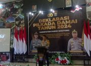 Jelang Pilkada 2024, Polres Parimo Gelar Deklarasi Pilkada Damai Bersama Empat Pason dan Ormas