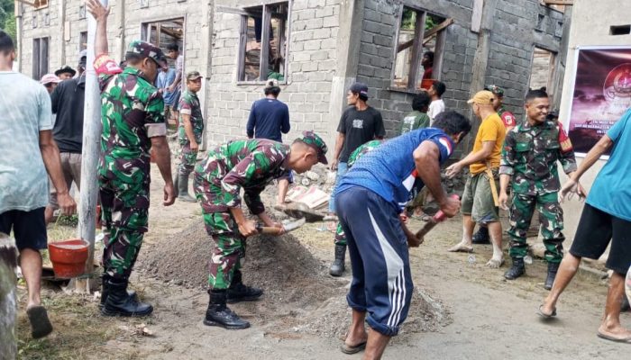 Berikut Kegiatan TMMD di Desa Bambasiang