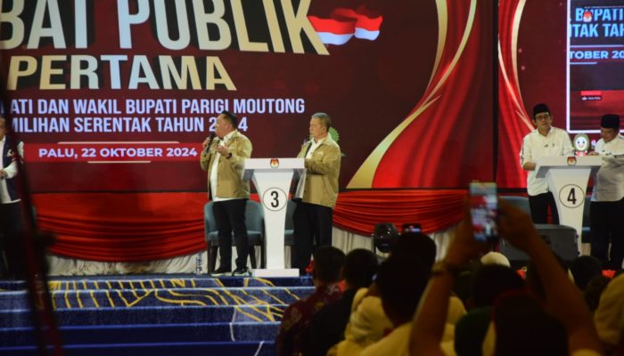 Paslon Nomor 3 Nizar-Ardi Soroti Pelayanan Kesehatan dan Pendidikan Dalam Debat Terbuka Pilbup Parimo 2024