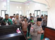Mapolres Parigi Moutong Laksanakan Sholat Gaib Bersama Komunitas Ojol