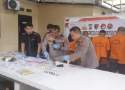 Polres Parimo Gulung Jaringan Pengedar Sabu, Empat Tersangka Dibekuk