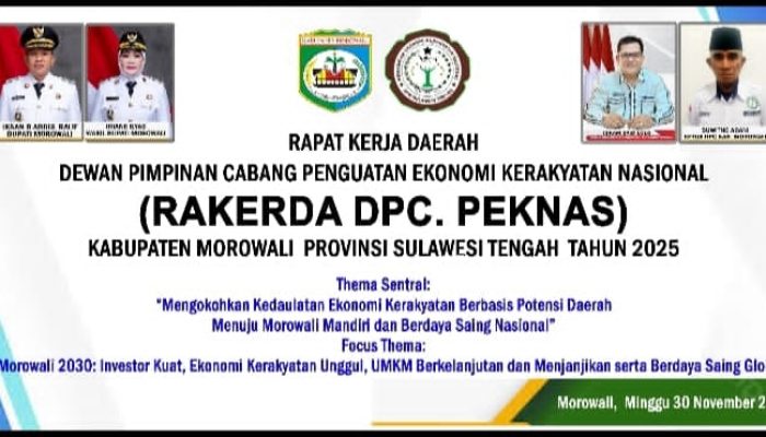 Rakerda DPC PEKNAS Morowali 2025 Digelar: Fokus Perkuat Ekonomi Kerakyatan Berbasis Potensi Daerah