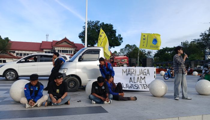 Mimbar Bebas Tiga Titik Digelar di Palu, Mahasiswa PMII Ingatkan Ancaman Bencana Alam di Sulawesi Tengah