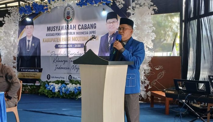 Muscab APRI Parigi Moutong Digelar, Isram Said Lolo Serahkan Tongkat Estafet Kepemimpinan
