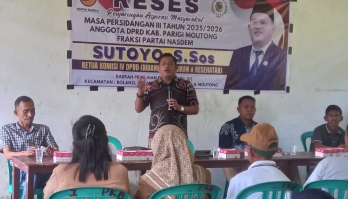 Reses di Desa Pande, Sutoyo Tampung Aspirasi Warga Soal Pendidikan dan Layanan Kesehatan, Sekaligus Serahkan Beasiswa PIP
