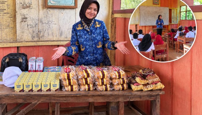 Riska, Guru di Pelosok Parimo Jalankan MBG Mandiri untuk Siswa SD Kecil Ogolau